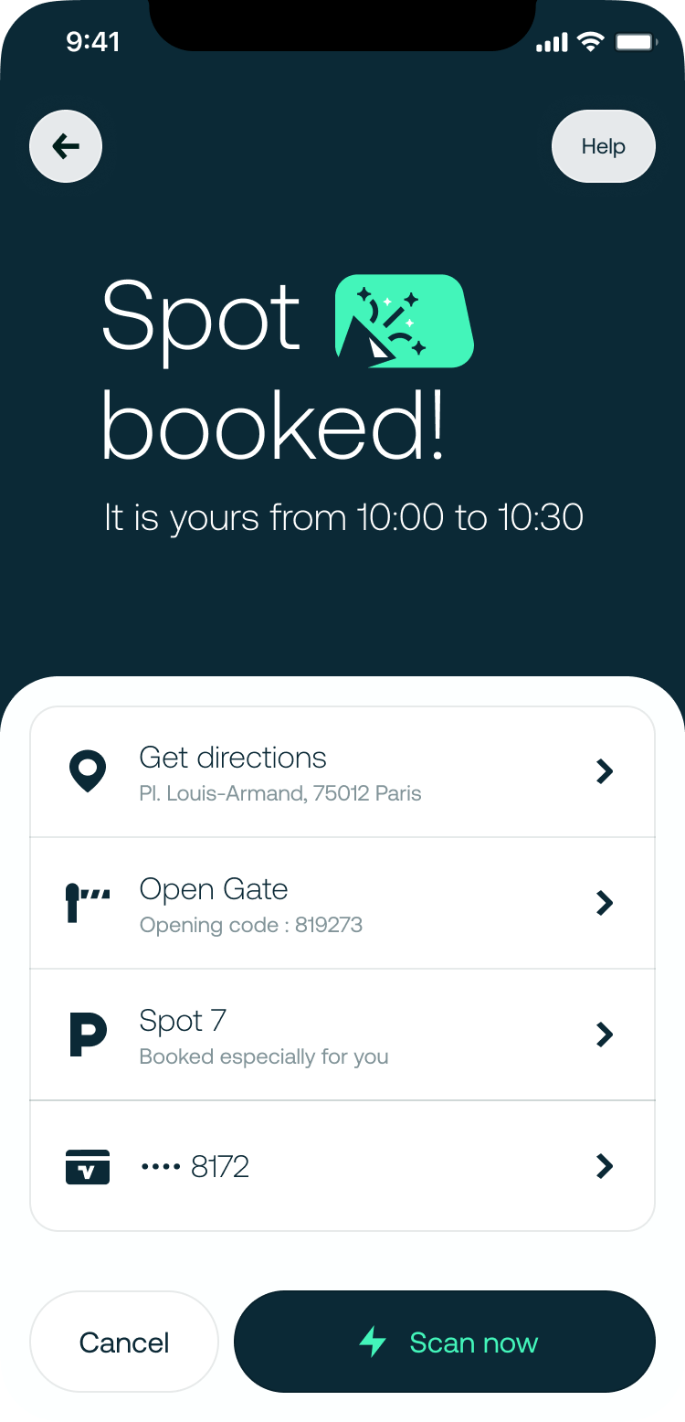 Booking Intent - confirmed